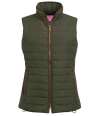 BK529 2377 Brook Taverner Ladies Madison Quilted Gilet Olive Green colour image
